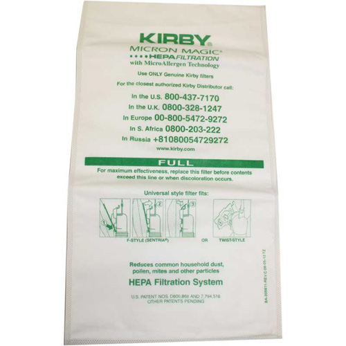 10 X G bolsas de polvo para Kirby generación 7 Ultimate sentrina Aspiradora